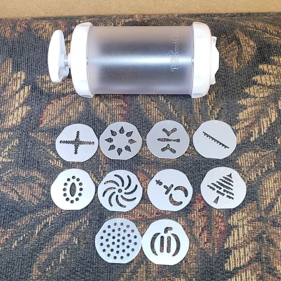 Pampered Chef Cookie Press with 10 assorted attachments - Picture 2 of 4